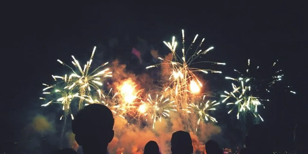 Fuegos artificiales de Kenosha Wisconsin